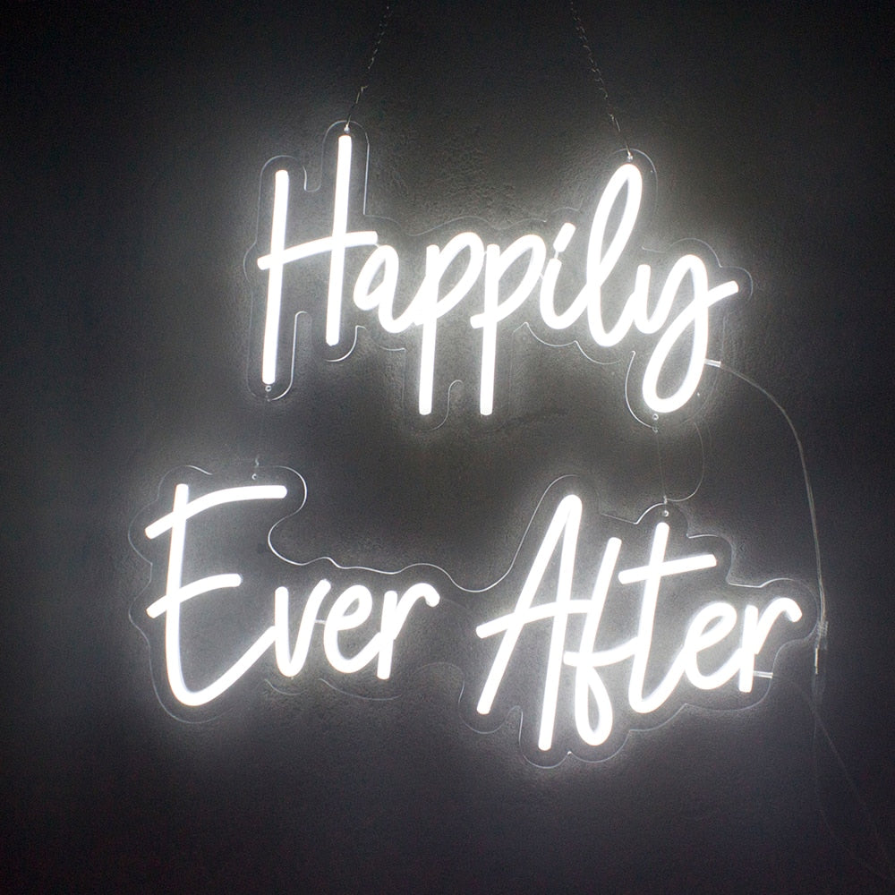 Happily Ever After LED Neon Light Sign
