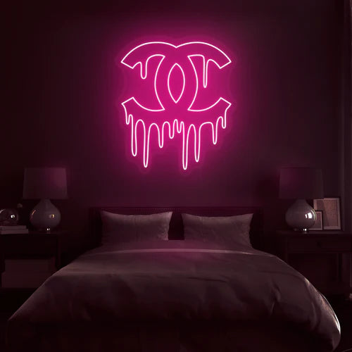Chanel Drip Neon Sign \\  – Glam Glow Neon