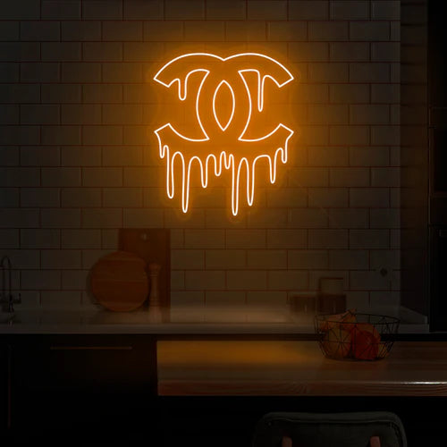 "Chanel" Drip LED Neon Sign